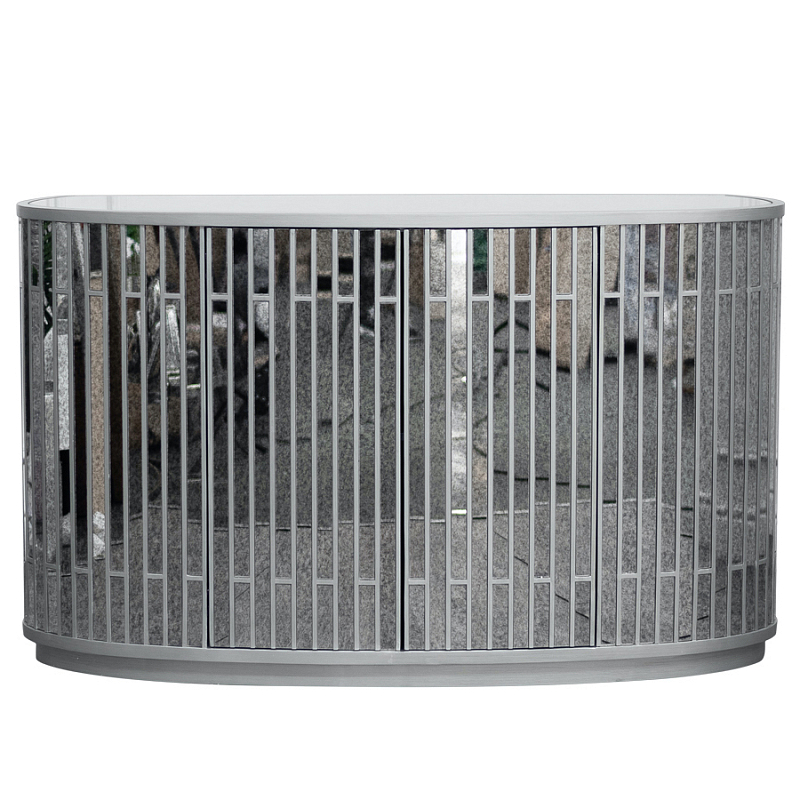 Комод зеркальный Mirror Blocks Commode Зеркало Серебряный Комод зеркальный Mirror Blocks Commode Зеркало Серебряный в Рязани | Loft Concept