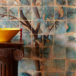 Обои ручная роспись Braganza Standard colourway on dyed paper варинант исполнения - 1 | Loft Concept в Рязани