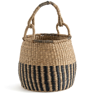 Корзина из плетеного морского тростника Leta Wicker Basket