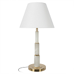 Настольная лампа с белым конусовидным абажуром More Tender варинант исполнения - 1 | Loft Concept в Рязани