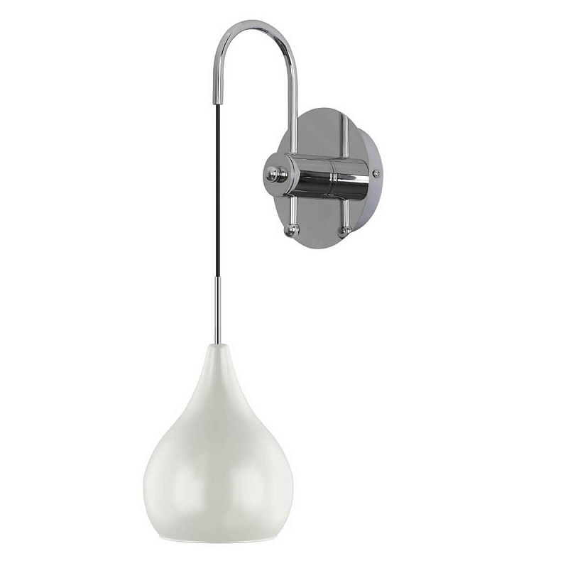 Бра Candiano Milk Sconces Белый Хром Бра Candiano Milk Sconces Белый Хром в Рязани | Loft Concept