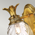 Бра для ванных комнат с прозрачным стеклянным плафоном в форме ананаса и декоративным основанием с рельефным узором Hinkley варинант исполнения - 2 | Loft Concept в Рязани