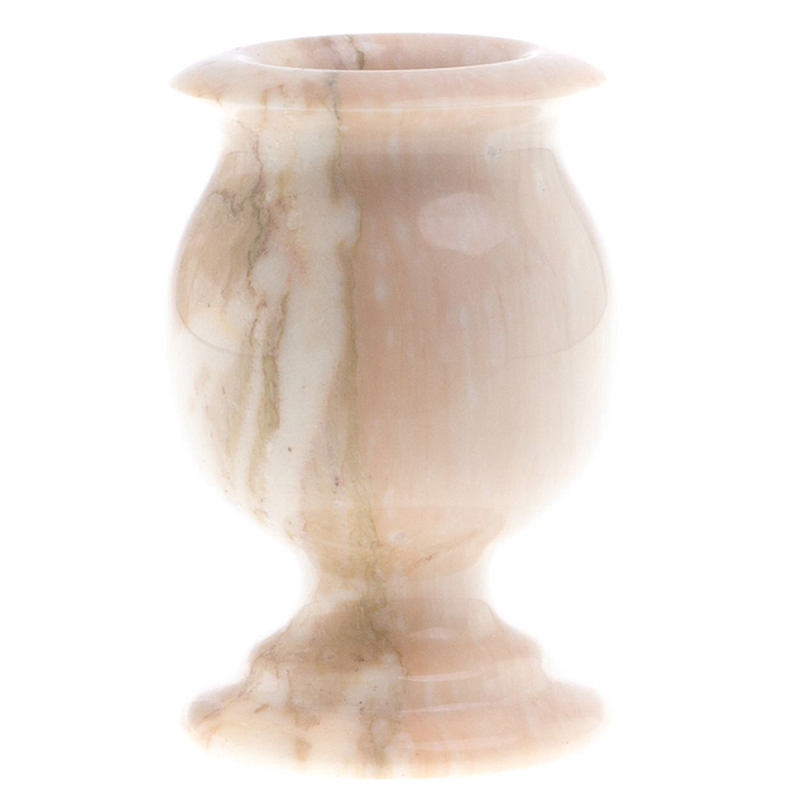 Ваза для цветов из натурального мрамора Marble Vase Бежевый Ваза для цветов из натурального мрамора Marble Vase Бежевый в Рязани | Loft Concept