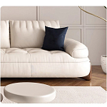 Диван кожаный с каркасом из массива дерева Furniture Medieval варинант исполнения - 4 | Loft Concept в Рязани