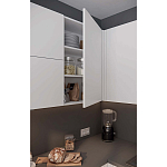 Кухонный гарнитур белый акриловый фасад Eveline White Kitchen Set варинант исполнения - 3 | Loft Concept в Рязани