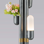 Торшер светодиодный с серым металлическим каркасом Generosity варинант исполнения - 3 | Loft Concept в Рязани