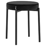 Табурет с мягким круглым сиденьем RIO Black варинант исполнения - 1 | Loft Concept в Рязани