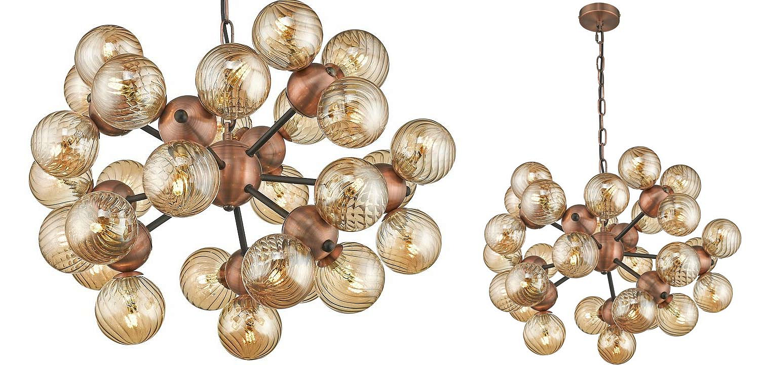 Люстра Berries Chandelier Amber 50 Люстра Berries Chandelier Amber 50 - Loft-Concept в Рязани
