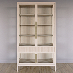 Витрина Primo со стеклянными фасадами и 2 ящиками Светлый дуб варинант исполнения - 1 | Loft Concept в Рязани