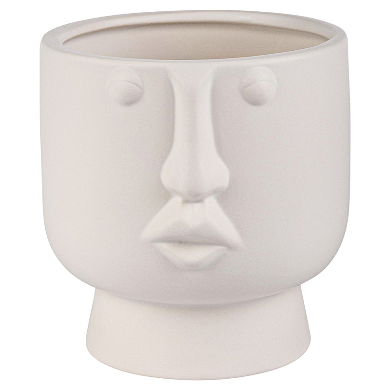 Ваза керамическая Face forever One Белый Ваза керамическая Face forever One Белый в Рязани | Loft Concept