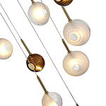 Люстра светодиодная с сферическими стеклянными плафонами Splatter варинант исполнения - 7 | Loft Concept в Рязани