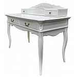 Стол-бюро белого цвета из массива бука с 4-мя ящиками White Provence варинант исполнения - 2 | Loft Concept в Рязани