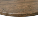 Стол журнальный c коричневой круглой столешницей на трех металлических ножках Charm Coffee Table варинант исполнения - 4 | Loft Concept в Рязани