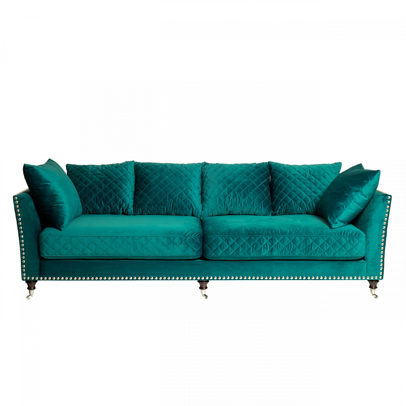 Диван Giorgio Sofa Turquoise Бирюзовый Диван Giorgio Sofa Turquoise Бирюзовый в Рязани | Loft Concept