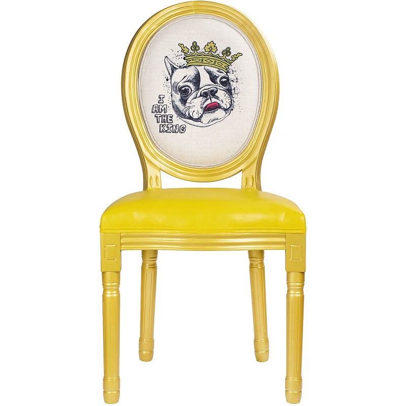 Стул French Bul yellow Бежевый Желтый Стул French Bul yellow Бежевый Желтый в Рязани | Loft Concept