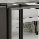 Комплект из 2-х приставных столов серого цвета из дерева ZIGOSH RETRO GREY варинант исполнения - 4 | Loft Concept в Рязани