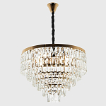 Люстра с прямоугольными хрустальными подвесками Lunet Crystal Rectangulars Chandelier 12 варинант исполнения - 3 | Loft Concept в Рязани