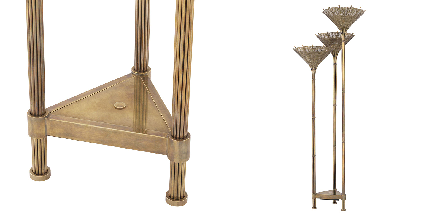Торшер Eichholtz Floor Lamp Kon Tiki Triple Торшер Eichholtz Floor Lamp Kon Tiki Triple - Loft-Concept в Рязани