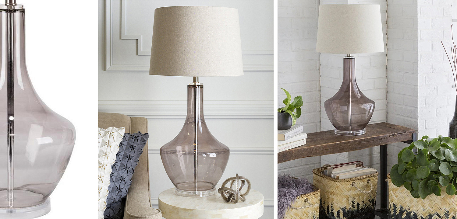 Настольная лампа Fantina Table lamp gray Настольная лампа Fantina Table lamp gray - Loft-Concept в Рязани