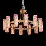 Люстра круглая с текстурными цилиндрическими плафонами Glimpse варинант исполнения - 1 | Loft Concept в Рязани