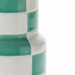 Ваза из фаянса Brighter than the Stars с шахматным принтом бирюзового цвета  варинант исполнения - 2 | Loft Concept в Рязани