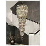 Люстра многоярусная каскадная с хрустальными подвесками Roul Crystal Light варинант исполнения - 10 | Loft Concept в Рязани