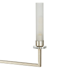 Люстра с 6-ю белыми матовыми плафонами из стекла в форме цилиндра Longitude варинант исполнения - 1 | Loft Concept в Рязани