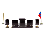 Настольный письменный набор из нефрита на ножках Executive Recruitment варинант исполнения - 5 | Loft Concept в Рязани