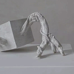 Скульптура «Окаменелый рост», Белый объект варинант исполнения - 2 | Loft Concept в Рязани