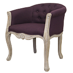 Кресло низкое в стиле прованс Louis French Armchair violet flax варинант исполнения - 2 | Loft Concept в Рязани