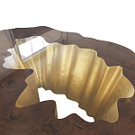 Кофейный стол Burl Exotic tree Coffee Table Black варинант исполнения - 3 | Loft Concept в Рязани