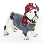 Статуэтка собака в бандане Fashionable Dogs Pirate варинант исполнения - 1 | Loft Concept в Рязани