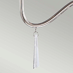 Люстра цвета никель с прозрачными стеклянными подвесками в форме капель Elstead Lighting варинант исполнения - 12 | Loft Concept в Рязани