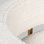 Стул букле бежевый с каркасом цвета матовое золото Tactility варинант исполнения - 4 | Loft Concept в Рязани