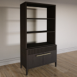 Стеллаж Primo с ящиками Темный орех варинант исполнения - 2 | Loft Concept в Рязани