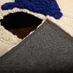 Ковер ручной работы Electric blue and popcorn варинант исполнения - 8 | Loft Concept в Рязани