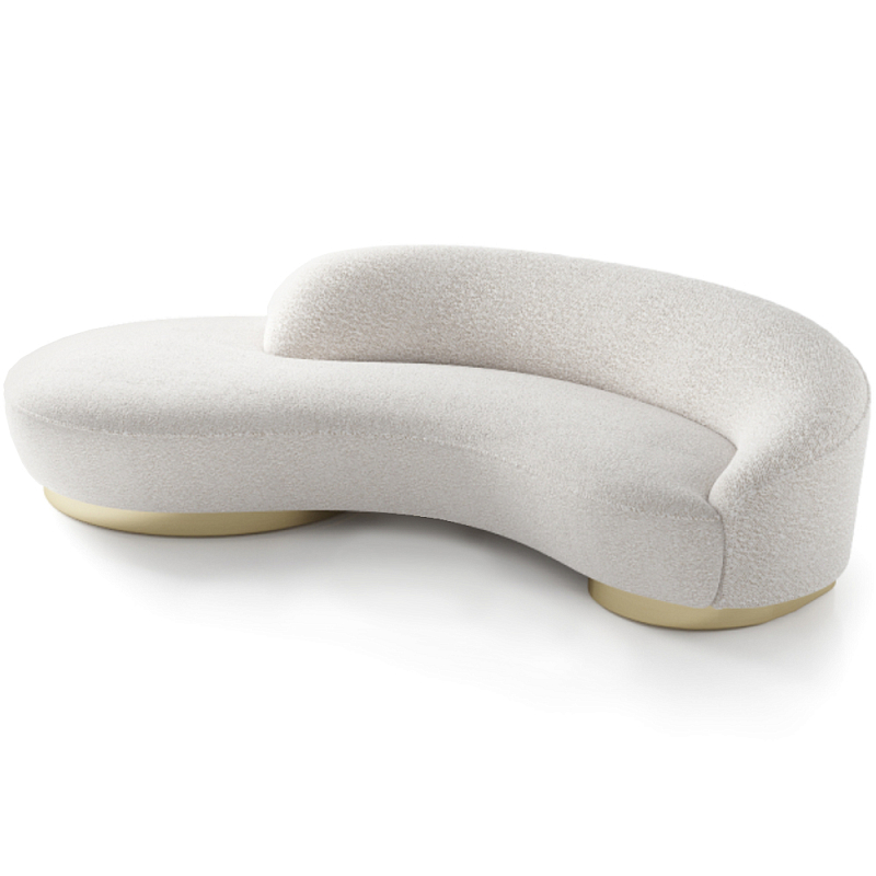 Диван Bjorn Sofa Молочный Латунь в Рязани | Loft Concept 