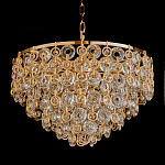 Люстра каскадная с подвесками в форме колец Galaxy of Light варинант исполнения - 3 | Loft Concept в Рязани