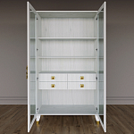 Дизайнерский шкаф витрина Elsa Dreams White с 4-мя ящиками варинант исполнения - 5 | Loft Concept в Рязани