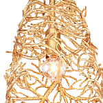 Подвесной светильник золотой в виде кораллов Coral Decor варинант исполнения - 1 | Loft Concept в Рязани