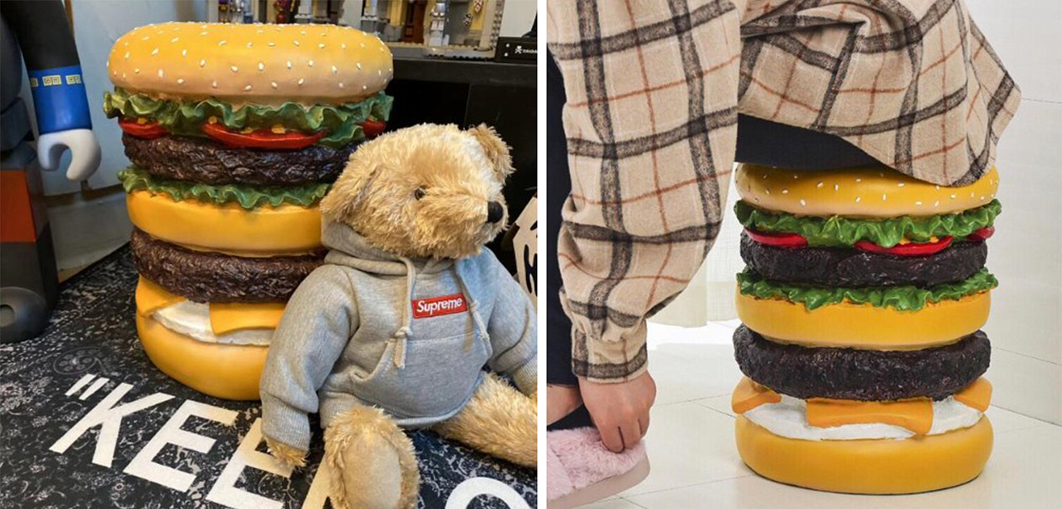 Приставной табурет Гамбургер Hamburger Stool Приставной табурет Гамбургер Hamburger Stool - Loft-Concept в Рязани