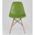 Пластиковый стул на ножках из массива бука Eames Green варинант исполнения - 4 | Loft Concept в Рязани