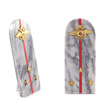 Сувенир Погон МВД из натурального камня мрамор Souvenir Epaulets варинант исполнения - 3 | Loft Concept в Рязани