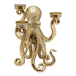 Подсвечник золотой Осьминог Gold Octopus Candlestick  варинант исполнения - 1 | Loft Concept в Рязани