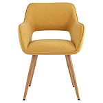 Стул в рогожке желтого цвета NEASAN STOOL варинант исполнения - 2 | Loft Concept в Рязани