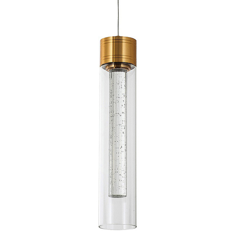 Подвесной светильник золото Sparkling Bubbles Tube Gold Hanging Lamp Золотой Прозрачный Подвесной светильник золото Sparkling Bubbles Tube Gold Hanging Lamp Золотой Прозрачный в Рязани | Loft Concept