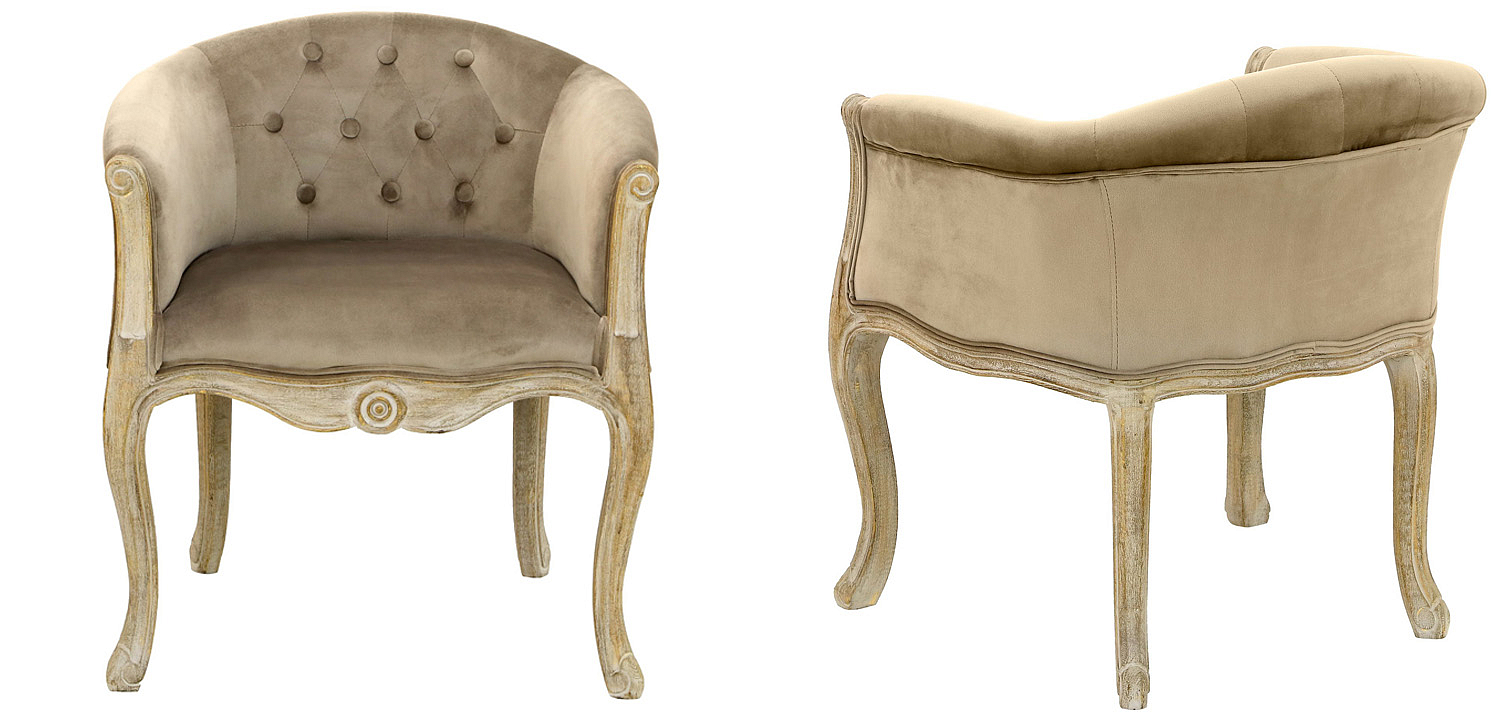 Кресло French Provence Armchair Roderic beige Кресло French Provence Armchair Roderic beige - Loft-Concept в Рязани