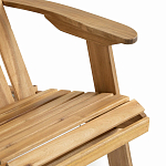 Уличное кресло из массива акации Adirondack Wooden Chair Natural варинант исполнения - 6 | Loft Concept в Рязани