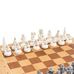 Шахматы Северные народы в ларце из натурального бука Decorative Thematic Chess варинант исполнения - 3 | Loft Concept в Рязани