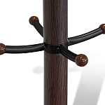 Вешалка коричневая с круглым основанием и черными металлическими крючками Industrial Metal Rust варинант исполнения - 2 | Loft Concept в Рязани